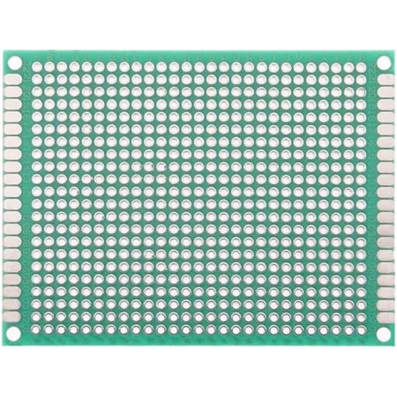 6 x 8 cm Universal PCB Prototype Board Single-Sided 2.54mm Hole Pitch