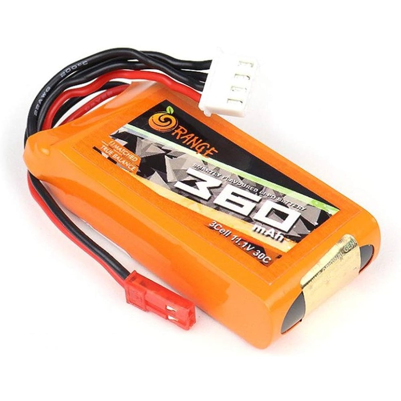 Orange 360mAh 3S 30C/60C (11.1v) Lithium Polymer Battery Pack (LiPo)