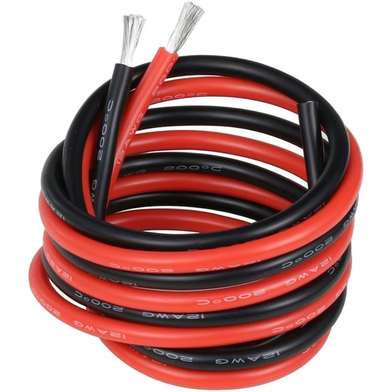Super Flexible Silicone Wire (22 GUAGE WIRE , 2M Red + 2M Black)