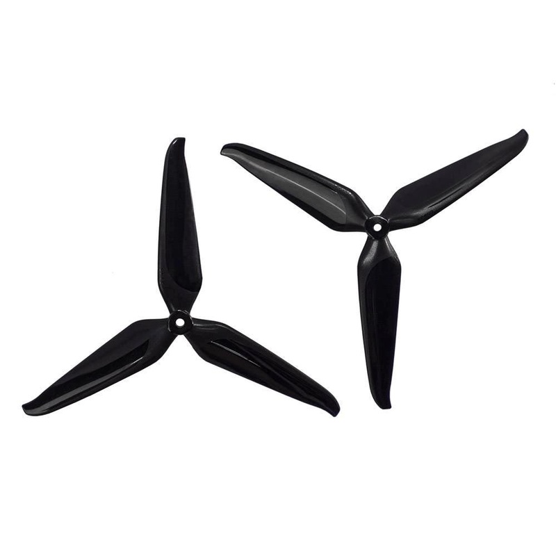 Gemfan 8145-3 / 8″ Tri-Blade Cinelifter Propeller (1CW+1CCW) 2-Pack – Black
