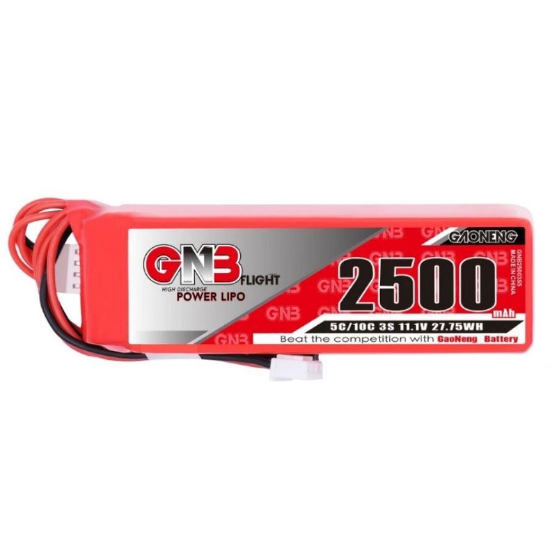 GNB 2500mAh 11.1V 3S – For X9D Radio (FUTABA, XH2.54  and JST)