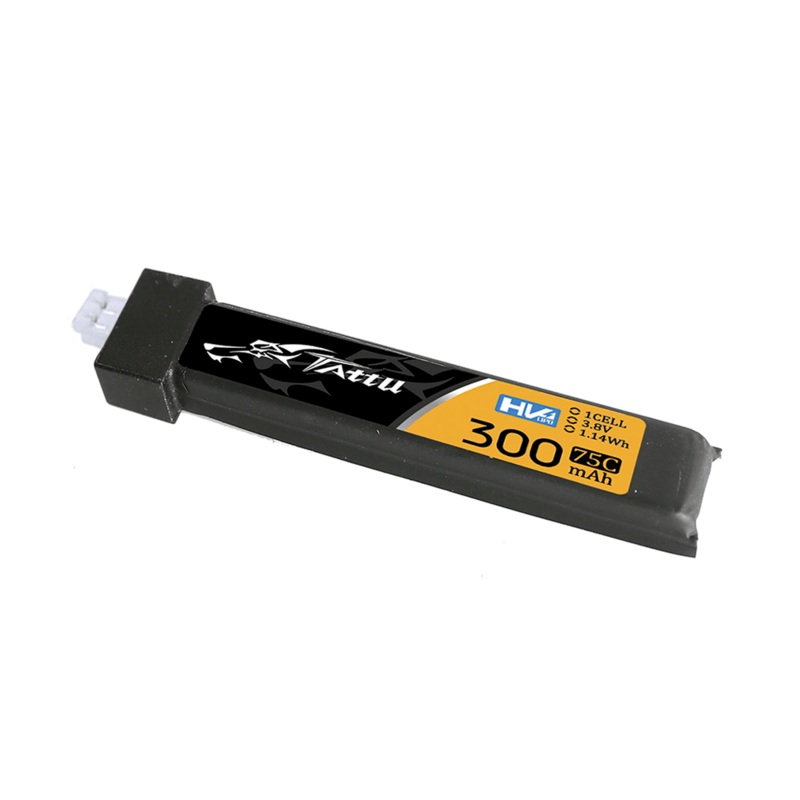 Tattu 3.8V 1S 300mAh 75C LiHV Battery (1pc) – Choose BT2.0 / PH2.0