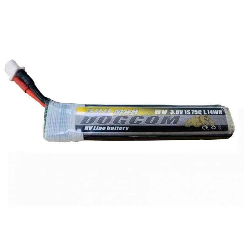 DogCom 3.8V 1S 300mAh 75C LiHV Battery w/ Cabled  – BT2.0