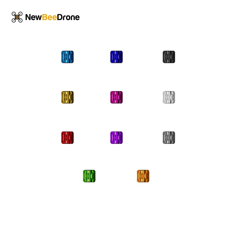 M2 Standoff, Knurled Aluminum, Small Step – 2mm – Choose Color