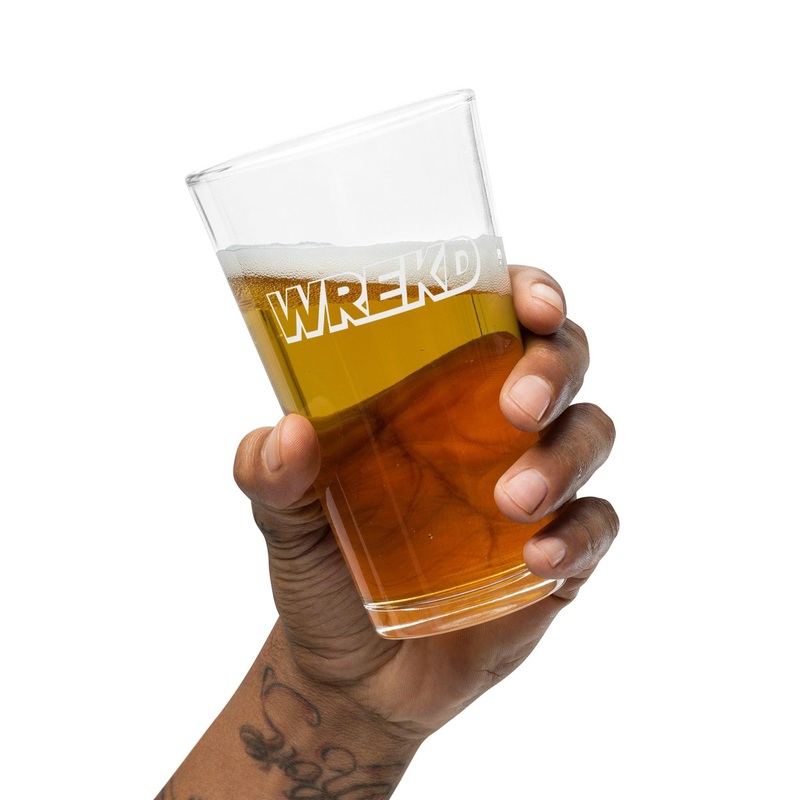 WREKD Logo Shaker Pint Glass