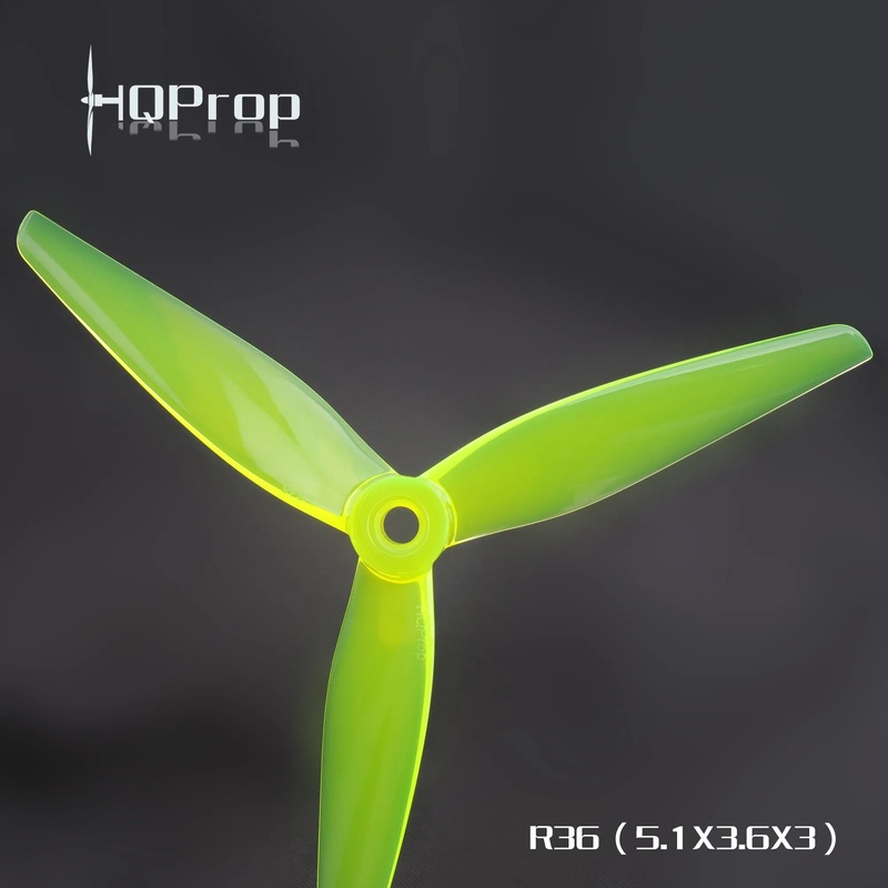 HQ Prop R36 – Yellow (5.1X3.6X3) (2CW+2CCW)-Poly Carbonate