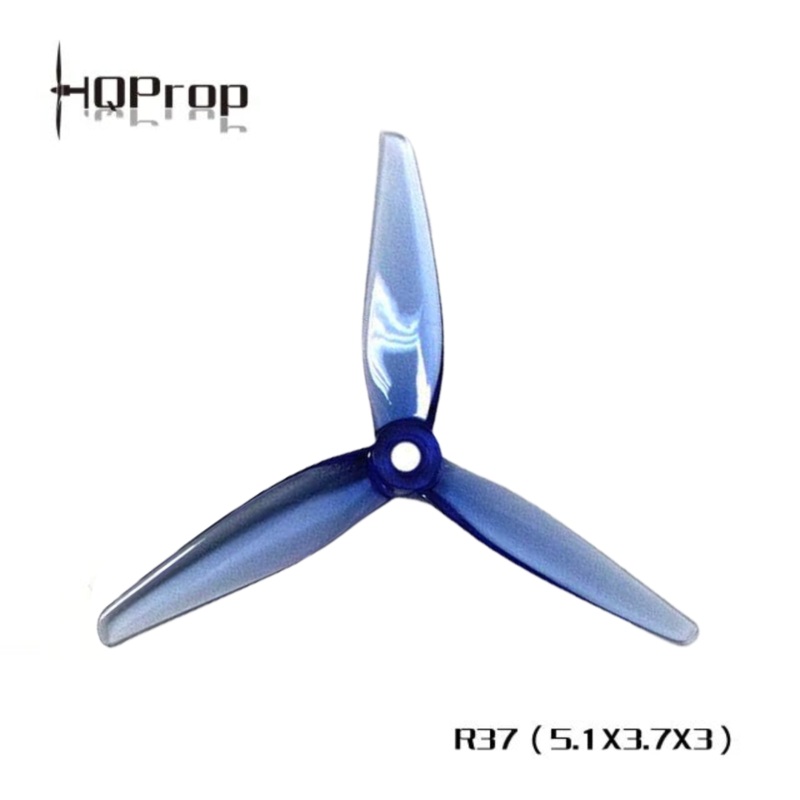 HQ Prop R37 – Blue (5.1X3.7X3) (2CW+2CCW)-Poly Carbonate