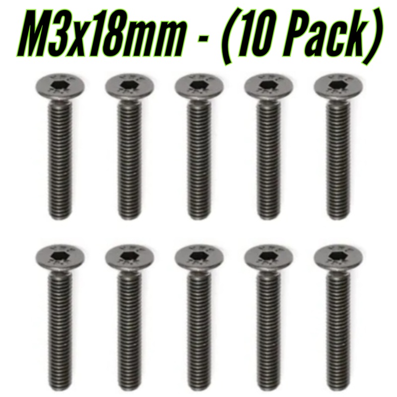 M318mm Flat Head Screws – (10 Pack)