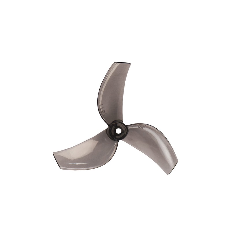 Gemfan 1611-3 40mm Tri-blade for 1mm Shaft – (2CW+2CCW) – Clear Black