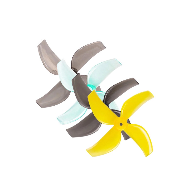 Gemfan 1613-4 / 1.6″ 40mm Quad-Blade Propeller w/ 1.5mm Shaft – Choose Color
