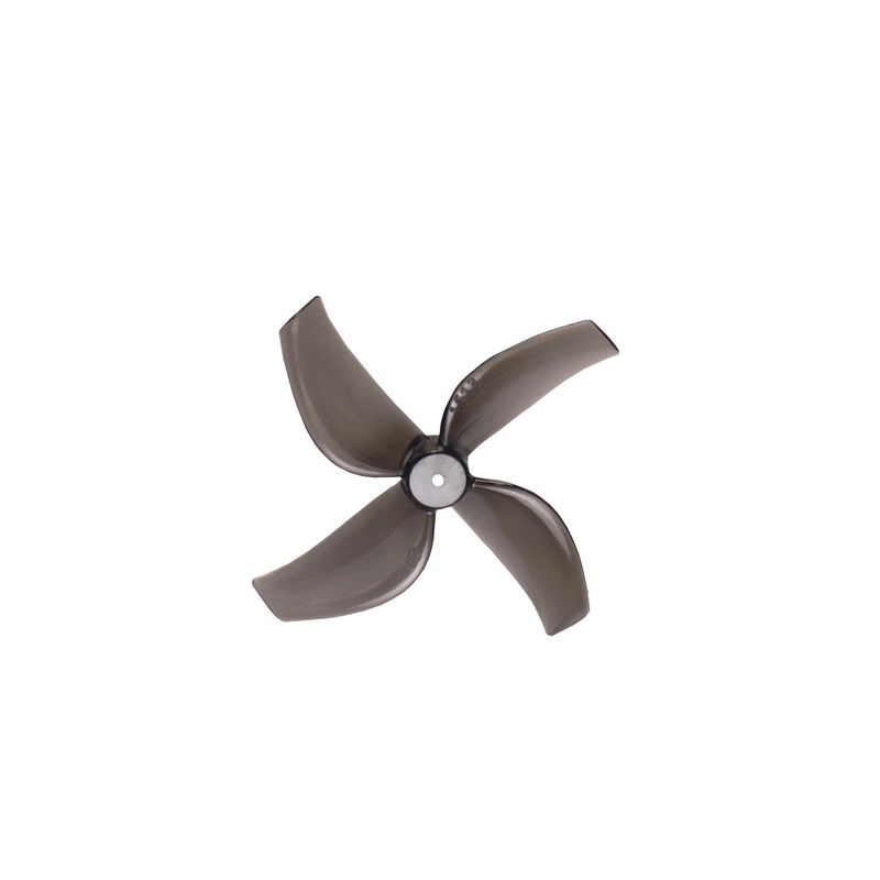 Gemfan 1613-4 / 1.6″ 40mm Quad-Blade Propeller w/ 1mm Shaft – Clear Black