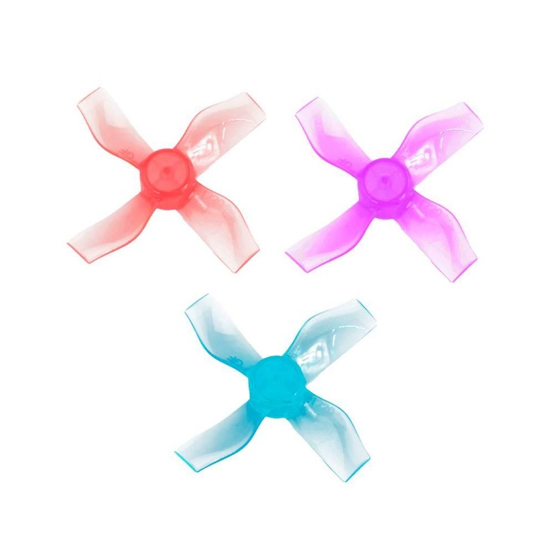 Gemfan 31mm 1220-4 / 1.2″ Quad-Blade Micro/Whoop FPV Drone Props for 0.8mm Shaft (8 Pack) – Choose Color
