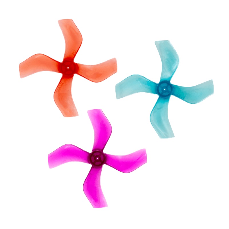 Gemfan 40mm 1636-4 / 1.6″ Quad-Blade Micro/Whoop FPV Drone Props (8 Pack) – Choose Shaft Size / Color