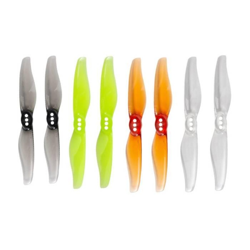 Gemfan 76mm 3018-2 / 3″ Bi-Blade 3″ FPV Drone Props (8 Pack) – Choose Shaft Size / Color