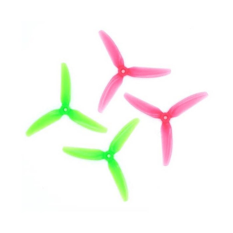 ETHiX x HQ Prop S3 Watermelon 5031-3 / 5″ Tri-Blade Bando/Freestyle FPV Drone Props (4 Pack) – Green+Pink