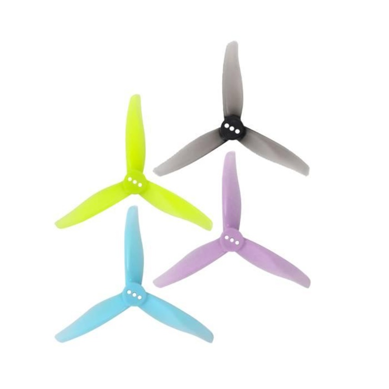 Gemfan 76mm 3016-3 / 3″ Tri-Blade 3″ FPV Drone Props (4 Pack) – Choose Shaft Size / Color