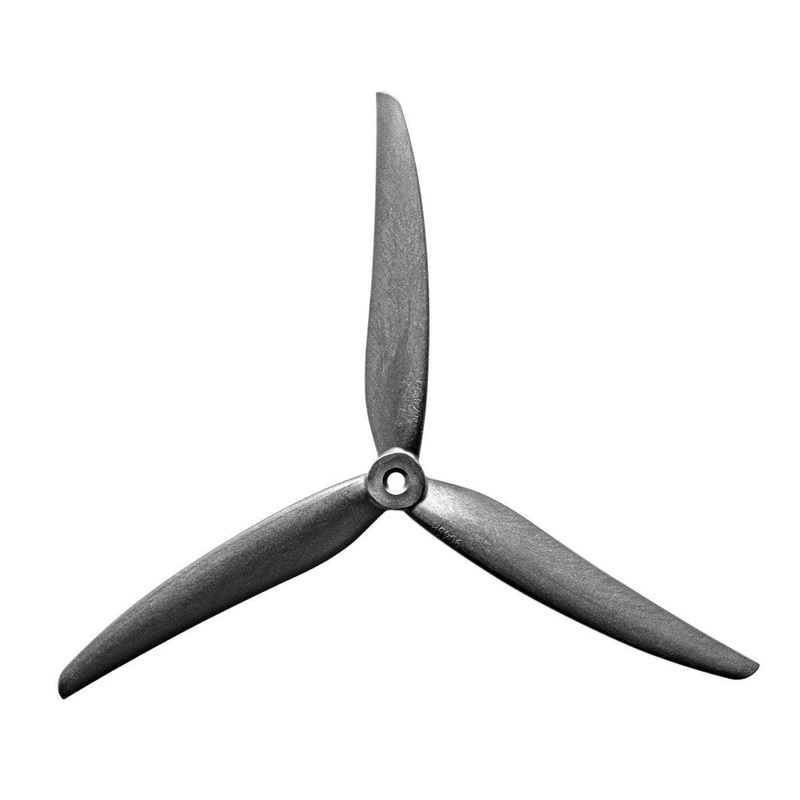 Gemfan 9045-3 / 9″ Tri-Blade Glass Fiber Nylon Cinelifter/Macro FPV Drone Props (2 Pack) – Black