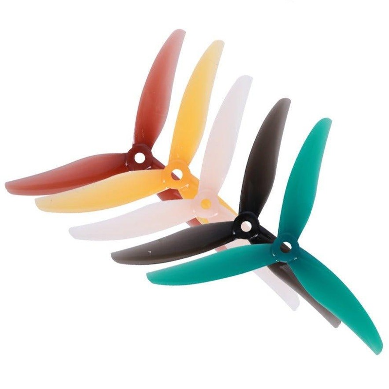 Gemfan Freestyle 4S 5136-3 / 5.1″ Tri-Blade Bando/Freestyle FPV Drone Props (4 Pack) – Choose Color