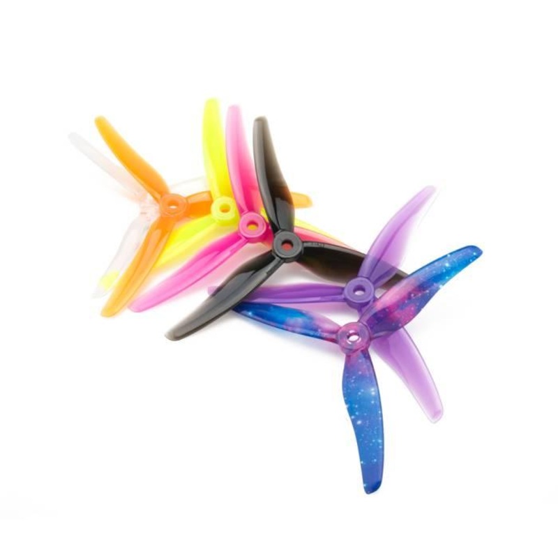 Gemfan Hurricane 51433 5135-3 / 5.1″ Tri-Blade FPV Drone Props (4 Pack) – Choose Color