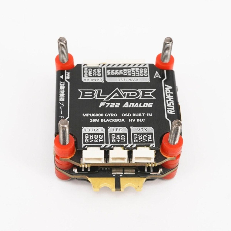 RUSHFPV Blade F722 Combo/Stack for Analog + 60A Extreme 3-6S BLHeli_32 128kHz 4-in-1 ESC – 30x30mm