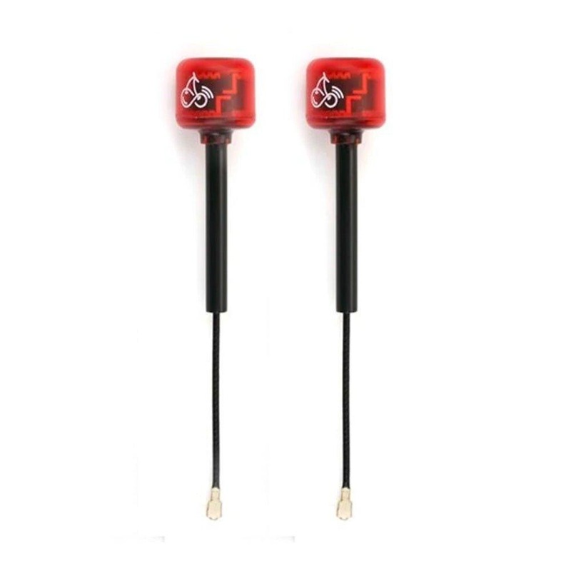 RUSHFPV Cherry V2 5.8GHz Antenna w/ 82mm Length / U.FL Connector (2 Pack) – Choose Polarization