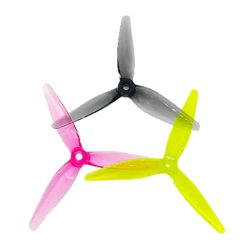 SpeedyPizzaDrones PizzaCutters 5037-3 / 5″ Tri-Blade FPV Drone Freestyle Props (4 Pack) – Choose Color