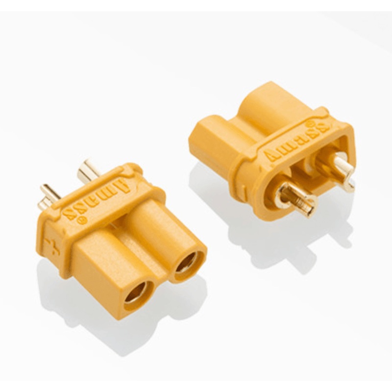 AMASS XT30U Upgraded Female Connectors for Battery (5 Pack)