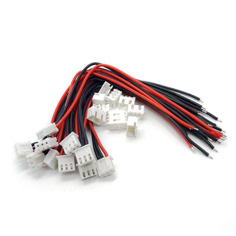 Balance Lead JST-XH Connector Pigtail Male+Female Plug (10 pairs) – Choose Type