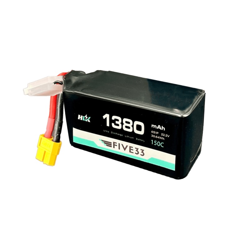Five33 “Budget” 1380mah 6S 150C Lipo Battery