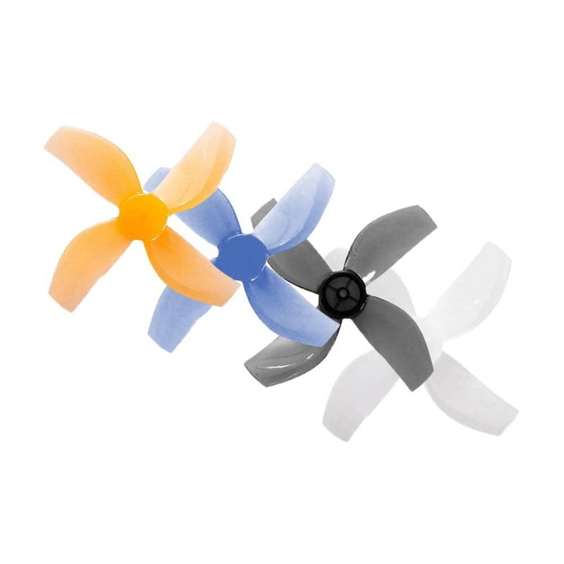 Gemfan 35mm 1406-4 / 1.4″ Quad-Blade Micro/Whoop FPV Drone Props for 1mm Shaft (8 Pack) – Choose Color