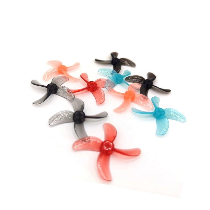Gemfan 40mm 1609-4 / 1.6″ Quad-Blade Micro/Whoop FPV Drone Props for 1mm Shaft (8 Pack) – Choose Color