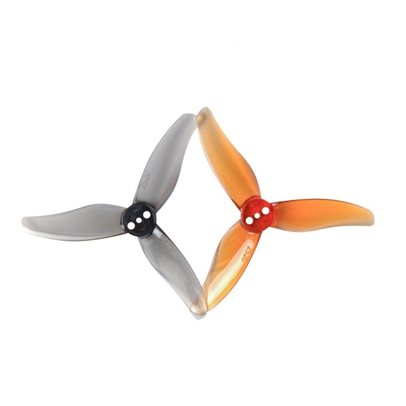 Gemfan Hurricane 2520-3 / 2.5″ Tri-Blade FPV Drone Props for 1.5mm Shaft (8 Pack) – Choose Color