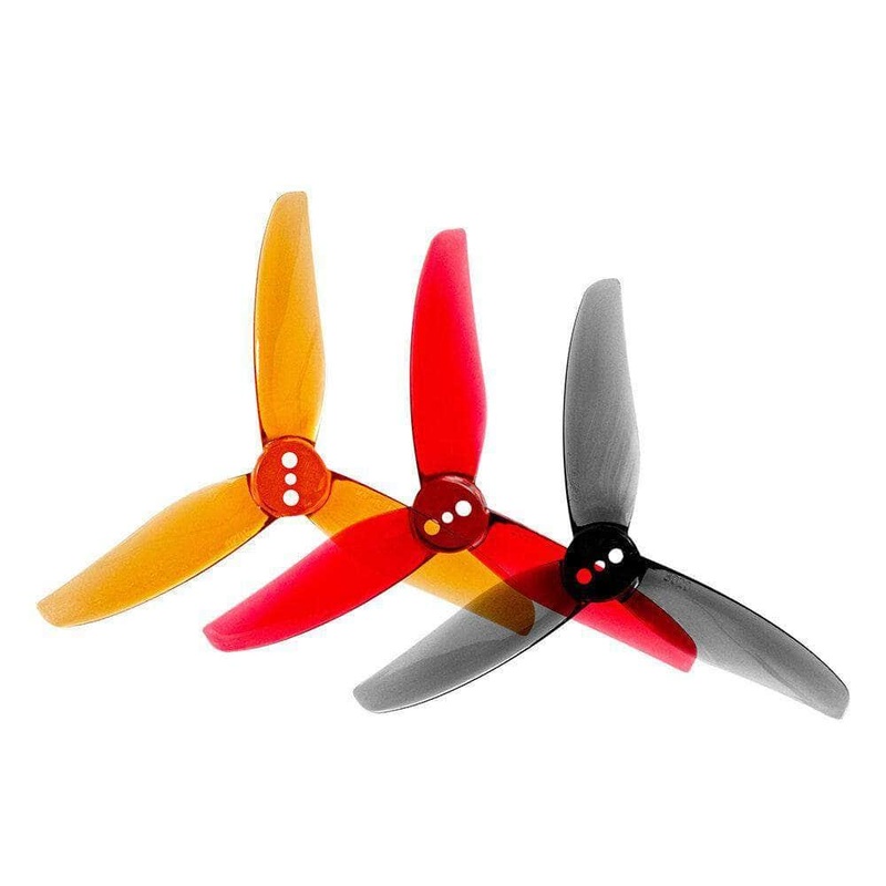 Gemfan Hurricane 3020-3 / 3″ Tri-Blade FPV Drone Props for 1.5mm Shaft T-Mounted (4 Pack) – Choose Color