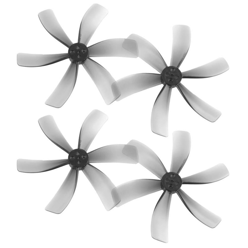 HQ Prop Durable 2515-6 / 2.5″ Hexa-Blade FPV Cinewhoop Props for 1.5mm Shaft T-Mounted (4 Pack) – Gray