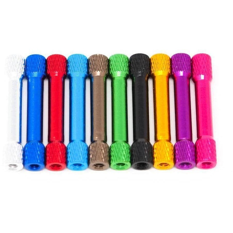M3 Standoff, Knurled Aluminum, Barbell (5pcs) – Choose Size, Color