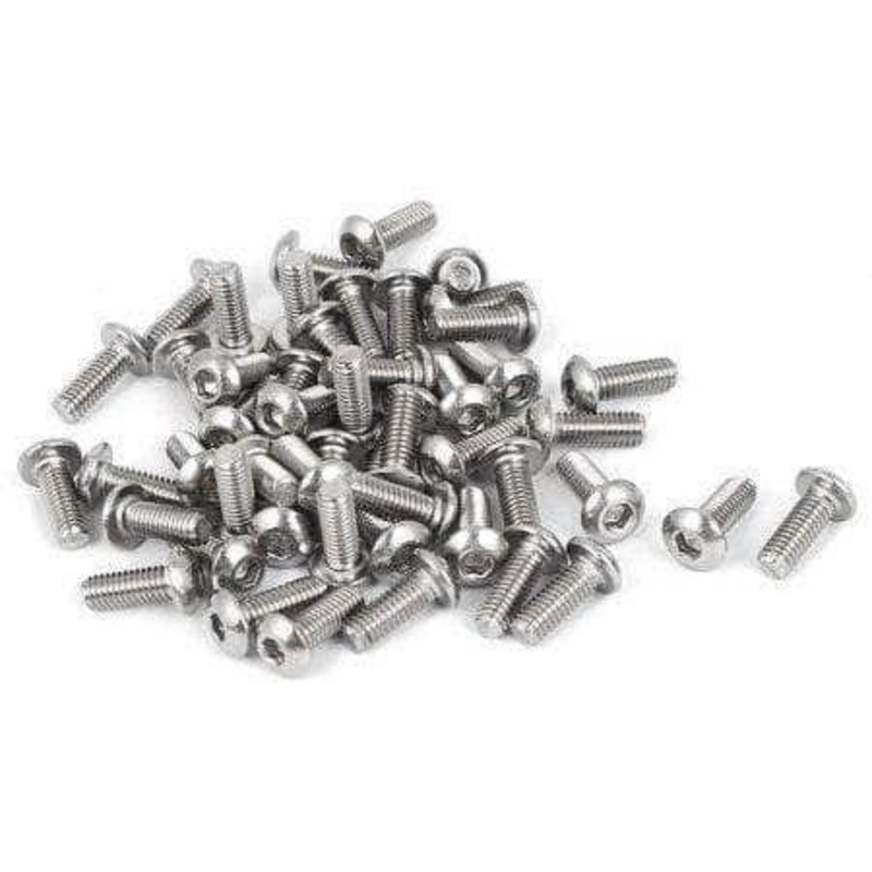 M3, Steel Bolt, Hex, Button Head (10pcs) – Choose Size