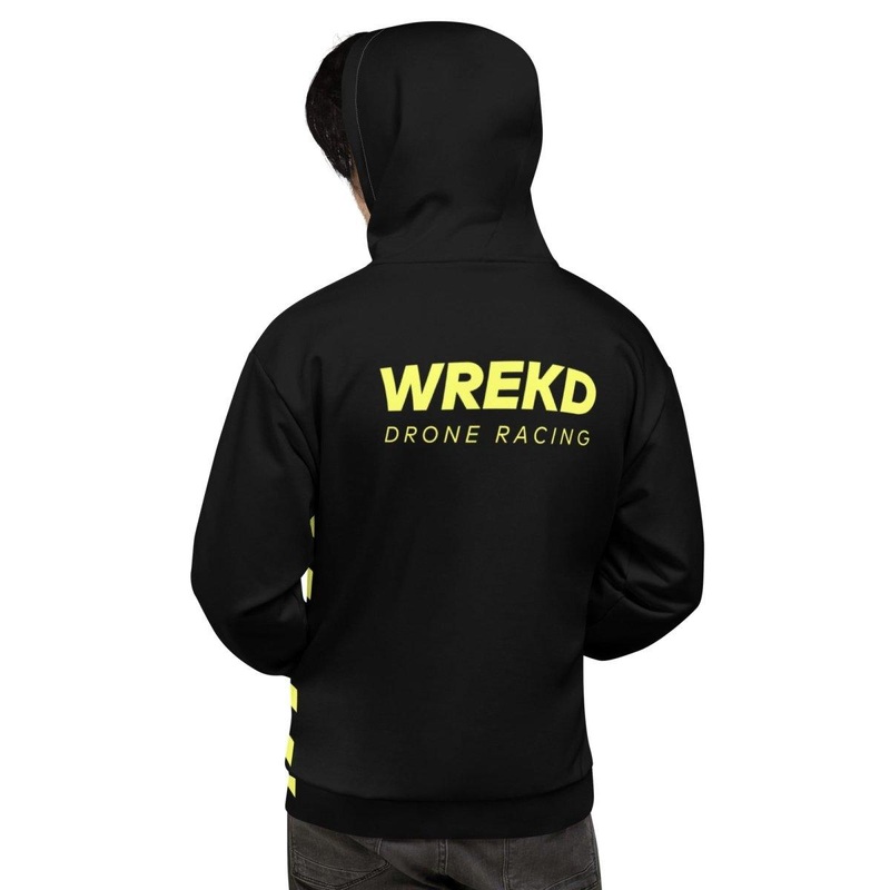 WREKD Drone Racing Unisex Hoodie – Black