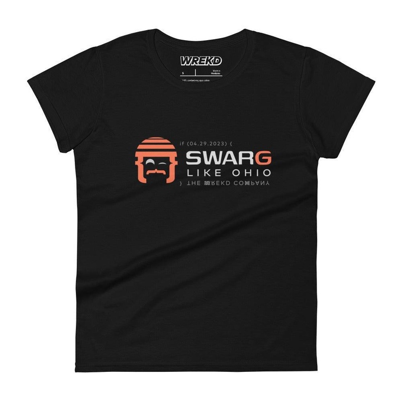 WREKD “SWARG LIKE OHIO” Parody Goggle Dooms Day Women’s Tee