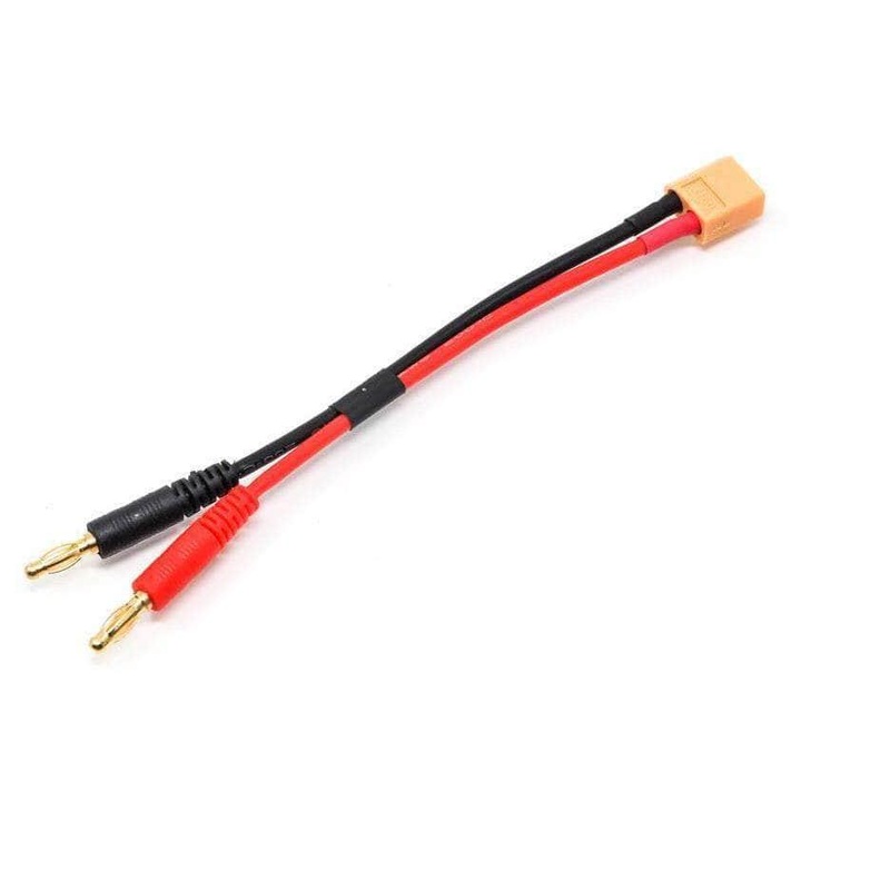 Banana Plug to XT60 or XT30 for Lipo Battery Chargers – Choose Version