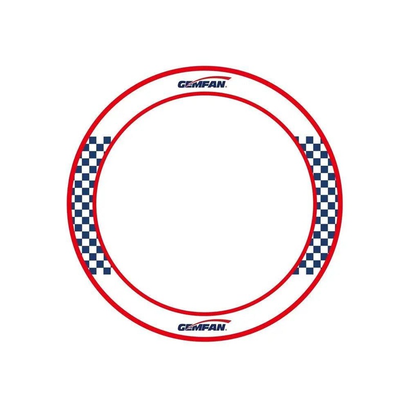 Gemfan Circle Race Gate (78cm) w/ Adhesive Mount Lock Loops