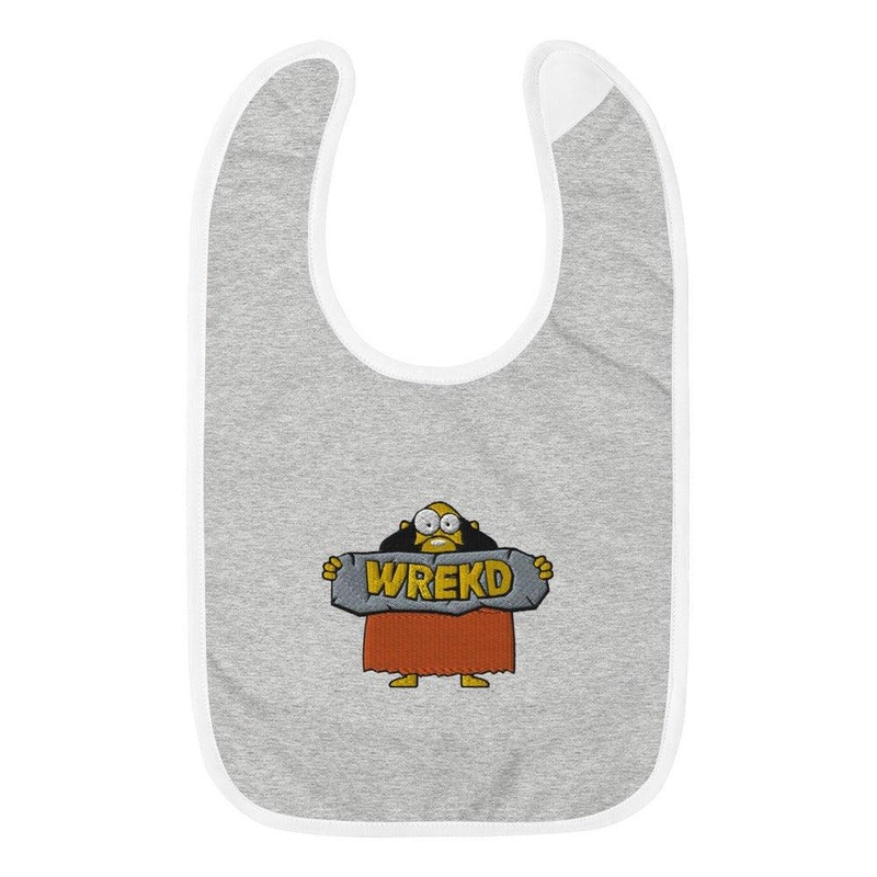WREKD Kaveman Baby Bib