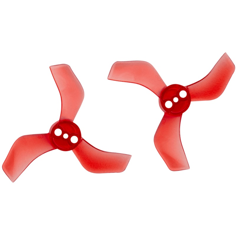 Gemfan 40mm 1635-3 / 1.6″ Tri-Blade Micro/Whoop FPV Drone Props for 1mm Shaft T-Mounted (8 Pack) – Choose Color