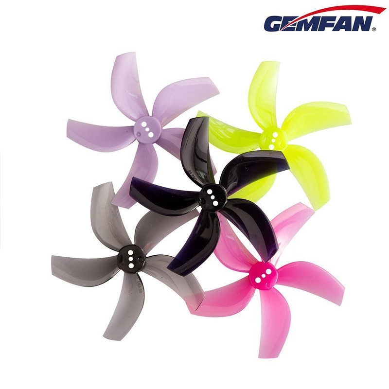Gemfan D63 Ducted 2530-5 / 2.5″ 5-Blade Cinewhoop Props for 1.5mm Shaft T-Mounted (8 Pack) – Choose Color