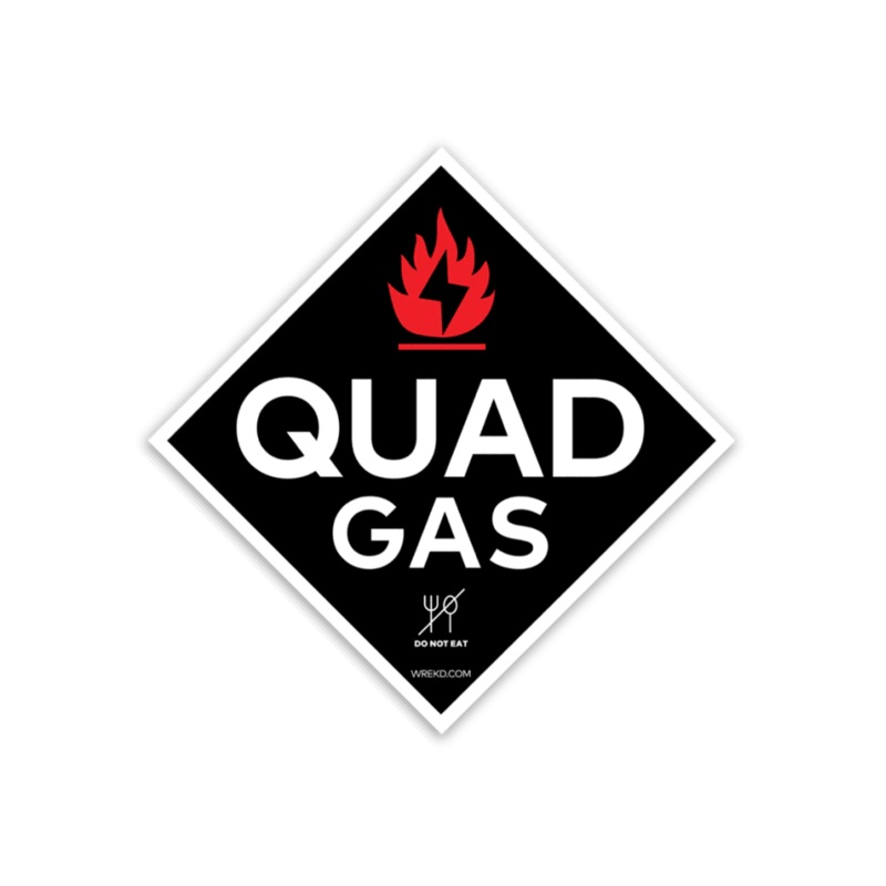 WREKD Quad Gas 2″ Logo Sticker