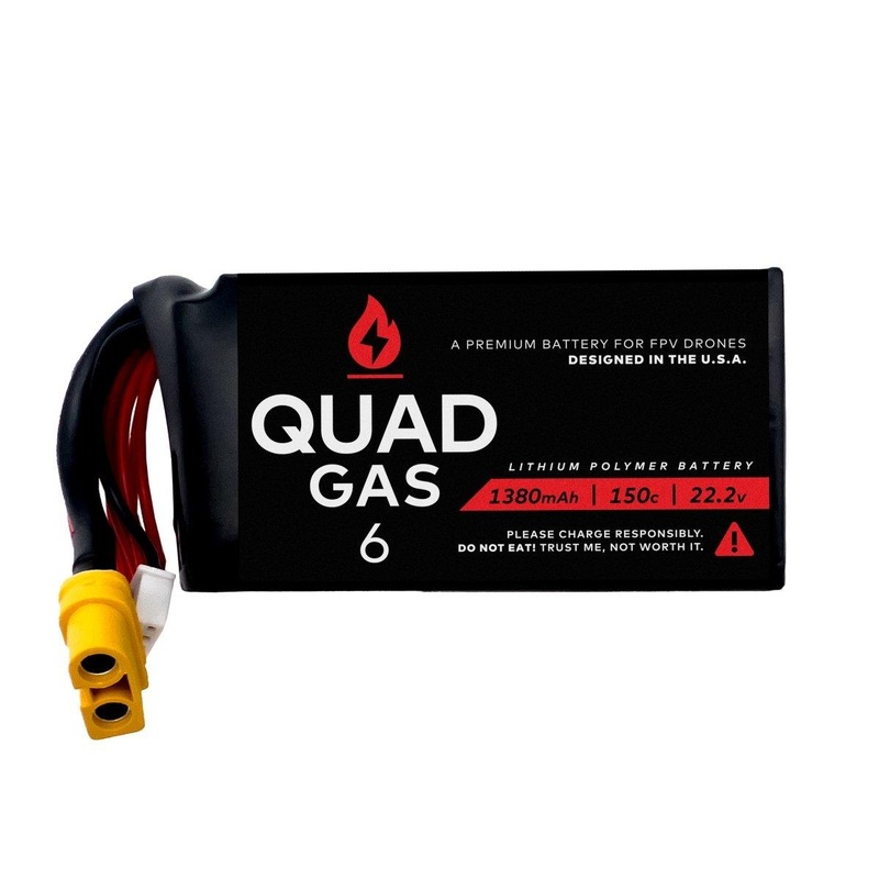 WREKD Quad Gas 6S 1380mAh Battery (1pc)
