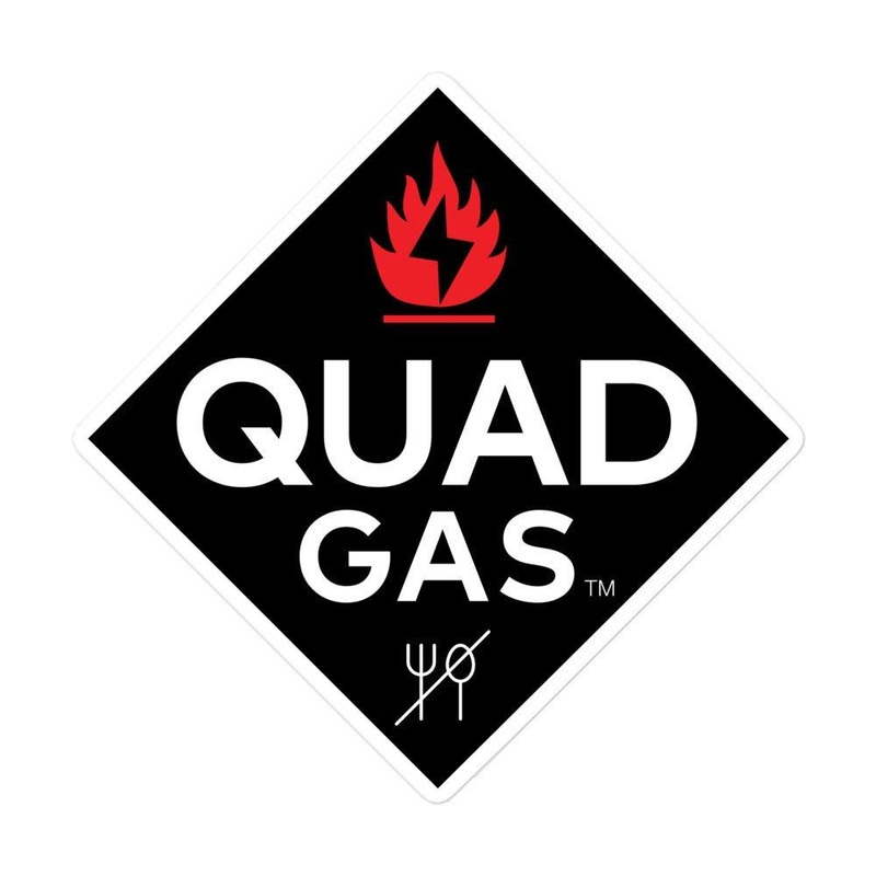 WREKD Quad Gas Oversized Logo Sticker (Print on Demand) – Choose 3″/4″/5.5″