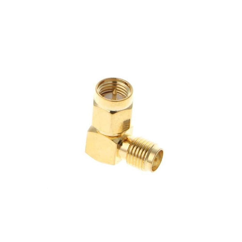 SMA Male to SMA Female Right Angle 90 Degree Connector (1PC)