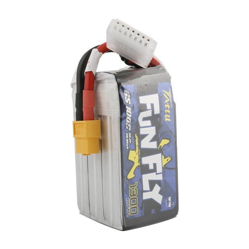 Tattu FunFly 22.2V 6S 1300mAh 100C LiPo Battery – XT60