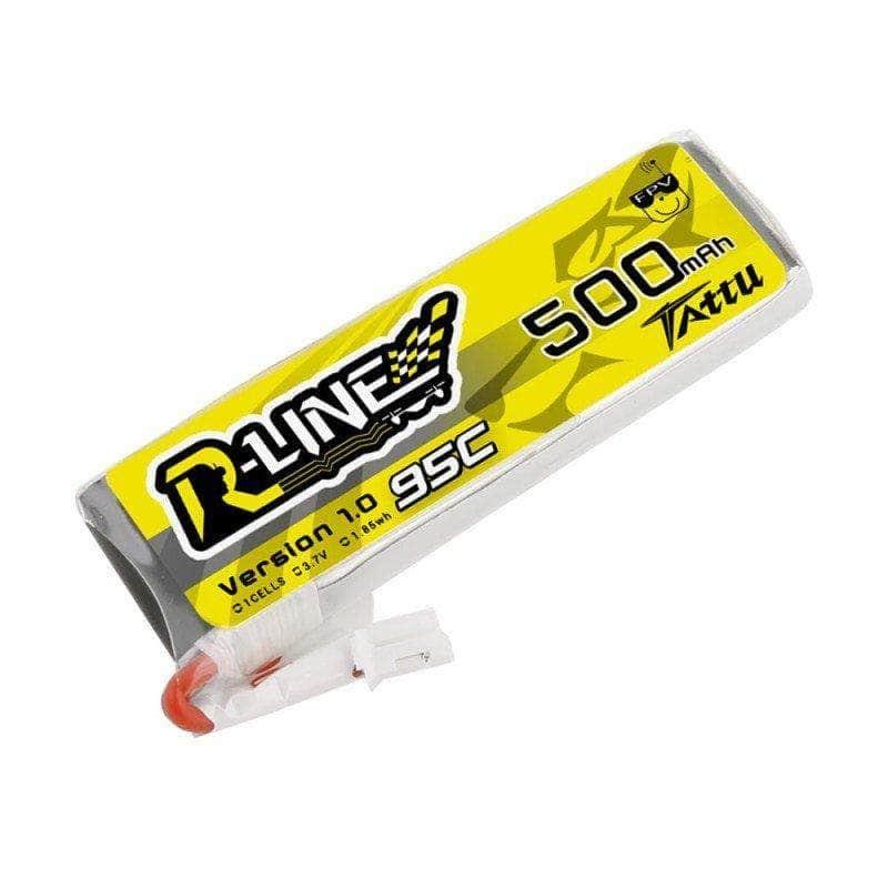 Tattu R-Line 3.7V 1S 500mAh 95C LiPo Whoop/Micro Battery – PH2.0