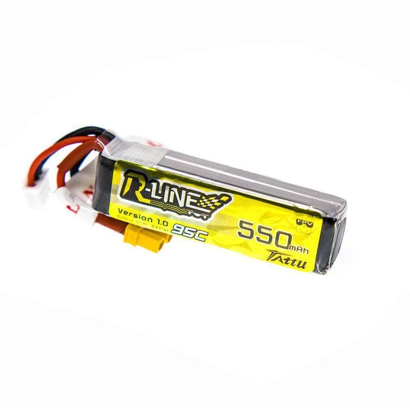Tattu R-Line 7.4V 2S 550mAh 95C LiPo Micro Battery – XT30